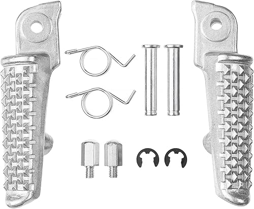 Miniatura 30 de Front Foot Pegs Footrests Pedals for Honda CBR 600RR 2003-2023, CBR 1000RR 2004-2023, CB1000R 2008-2023 (Front-White)