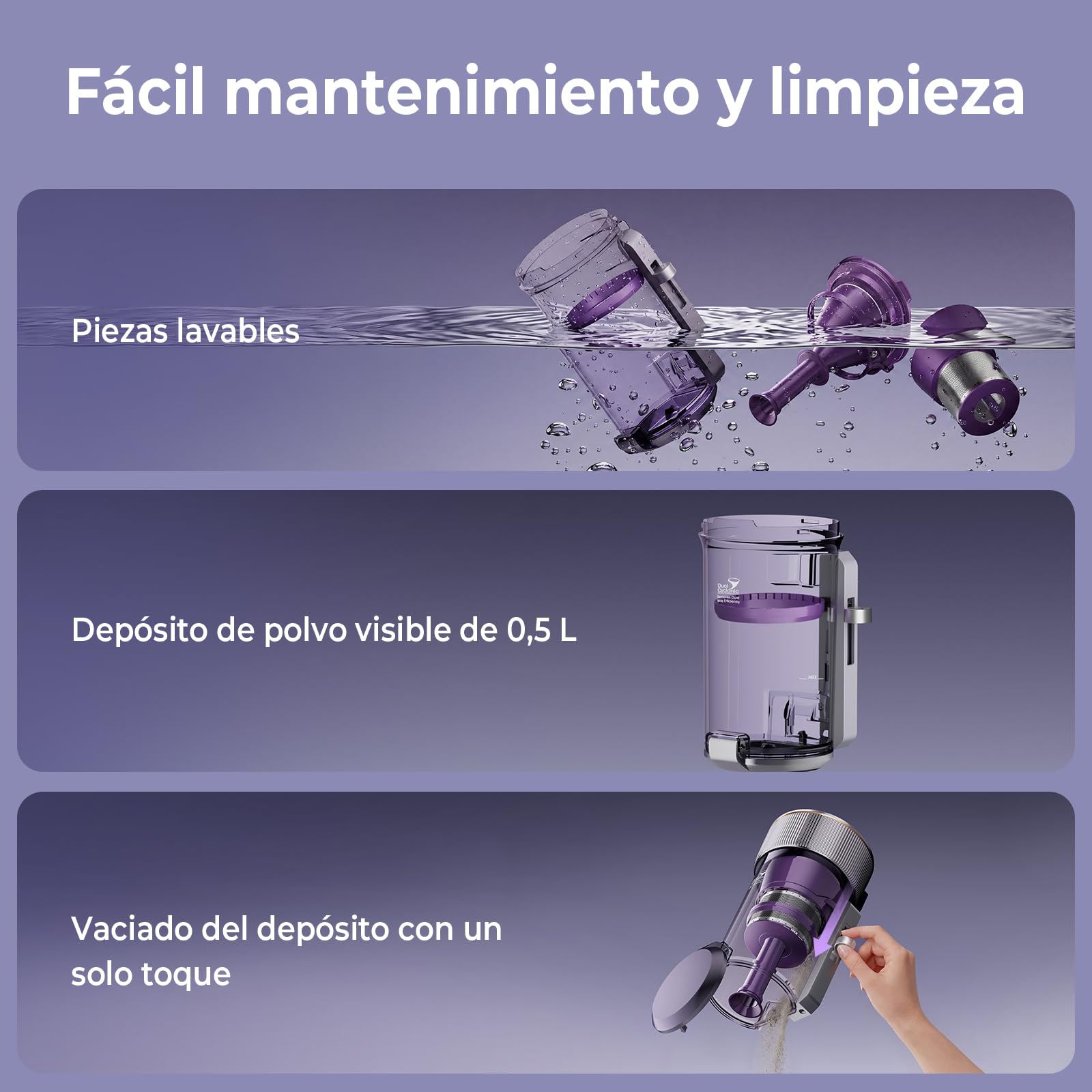 Jimmy Aspirador de Ácaros BX8 Pro, 600W Potente Aspirador de Mano para Colchón, 99% Esterilización UV-C Calefacción Grafeno 65°C Limpieza del colector de Polvo en 1 Clic para Ropa de Cama y sofá