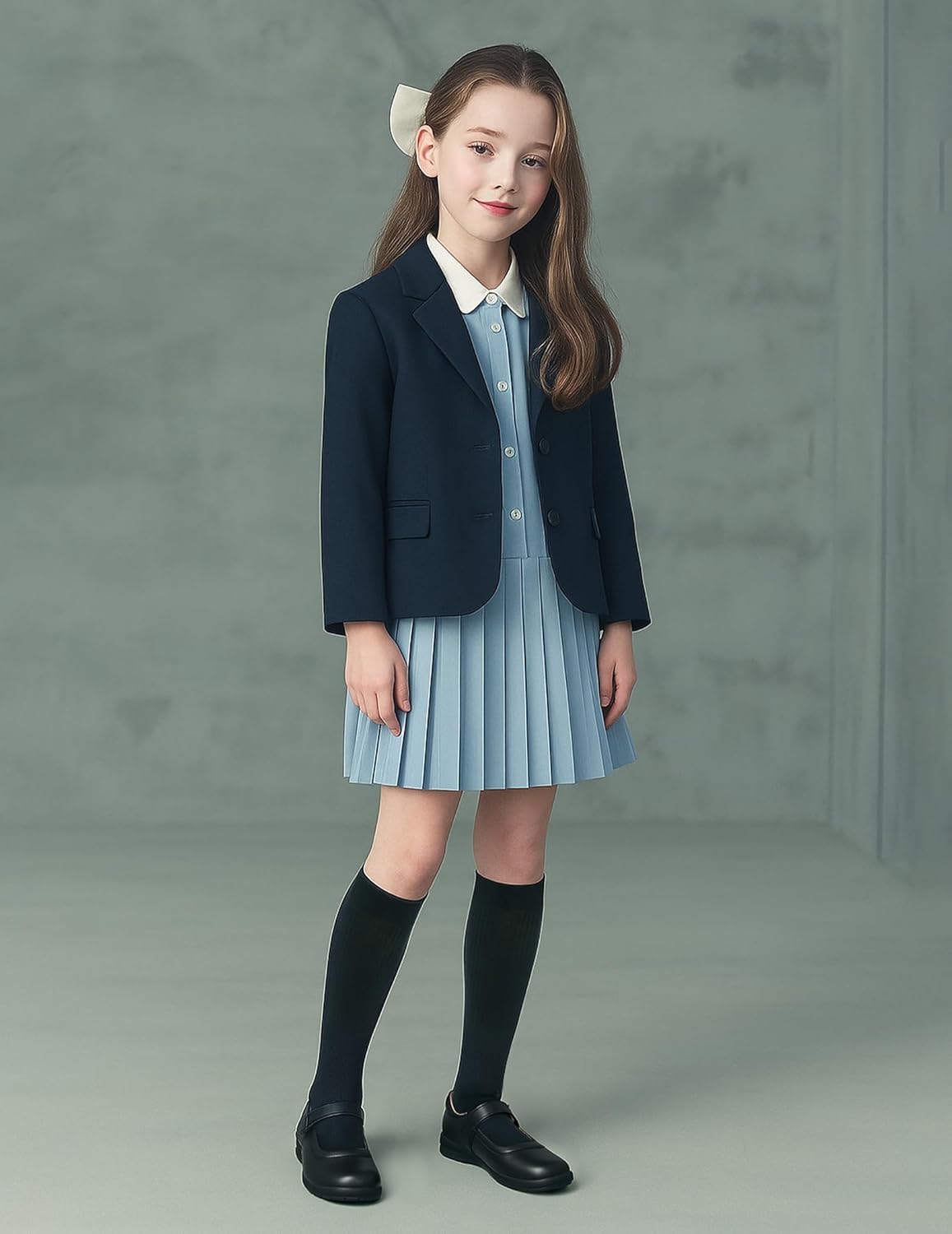 Stelle Girls Knee High Socks Cotton School Uniform Socks 3 Pairs Long Soft Seamless Sock for Kids Toddler 3-18 Years - Image 3