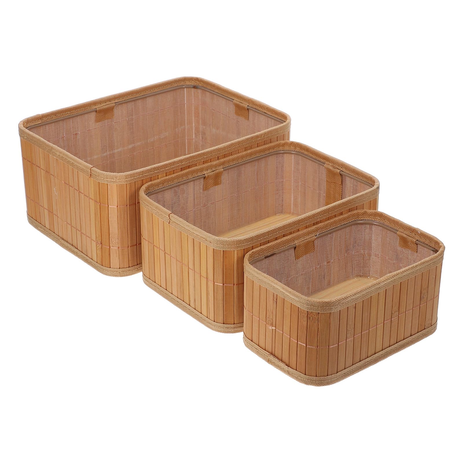 Panier de rangement en bambou tressé main : la solution gain de place salle de bain