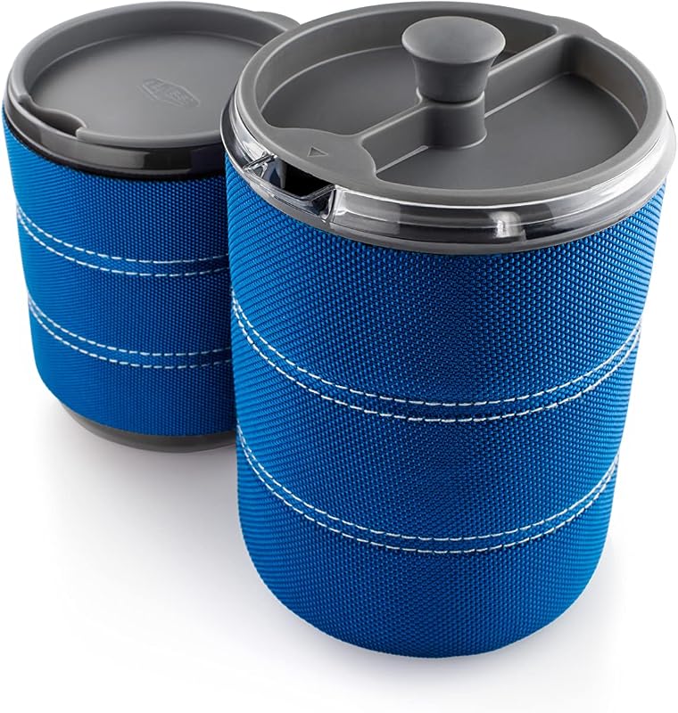 Personal 20 fl. oz. Javapress I Insulated French Press Travel Coffee Mug for Camp Coffee and Tea