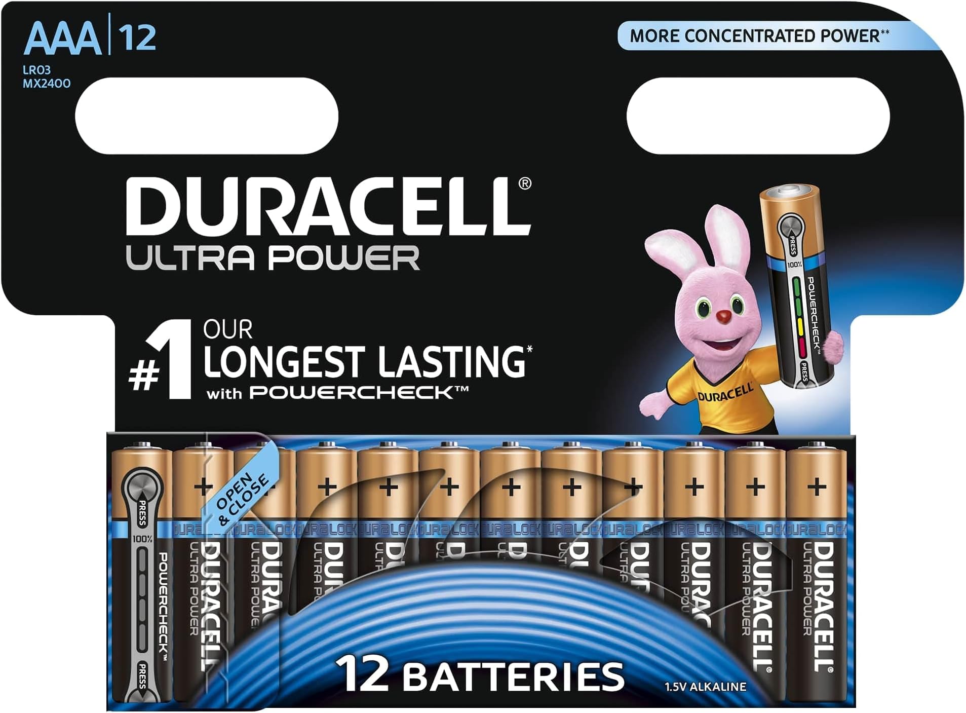 Duracell Ultra AAA Alkaline Batteries [Pack of 12] Amazon.co.uk