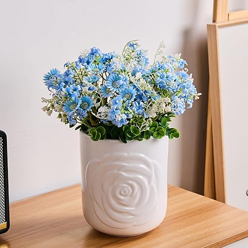 Miniatura 9 de Juego de 2 soportes grandes para utensilios, 7.5 pulgadas + 5.5 pulgadas, recipiente de cerámica para encimera de cocina para espátulas, cucharas y