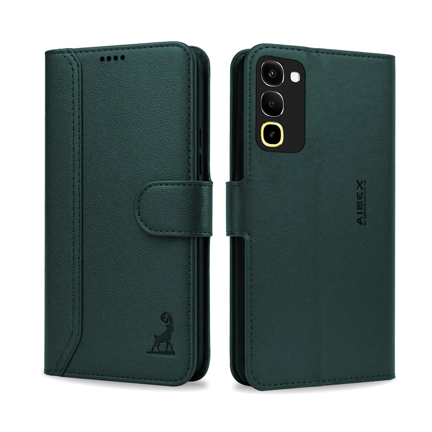 AIBEX® Compatible for Motorola Egde 70 Fusion 5G Flip Cover Leather Finish | Inside TPU with Card Pockets | Wallet Stand | Complete Protection Flip Case Green — Amazon image 15