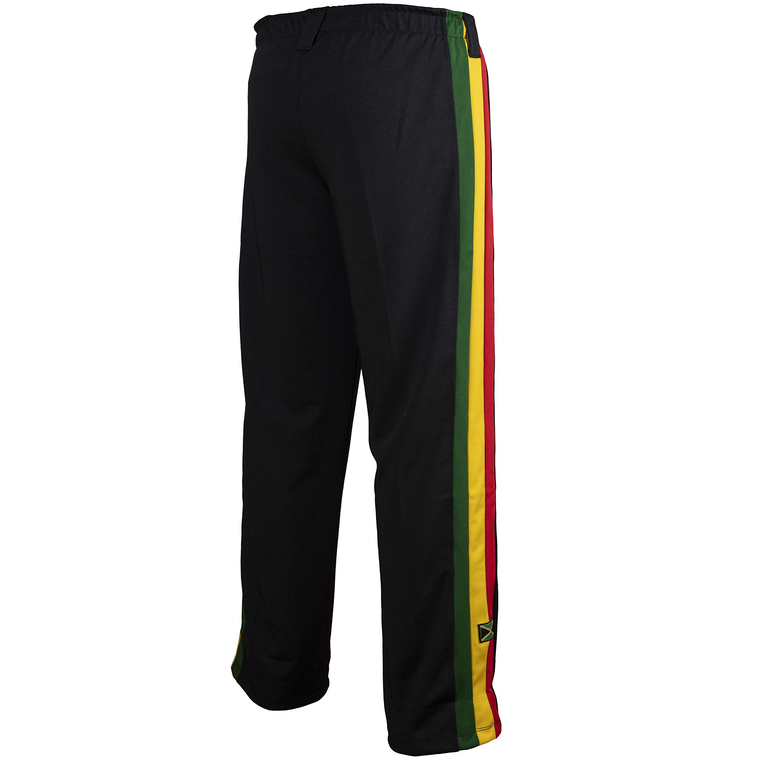 JL Sport Pantalones Auténticos Brasileños Capoeira Artes Marciales Hombres (Jamaica, Reggae)