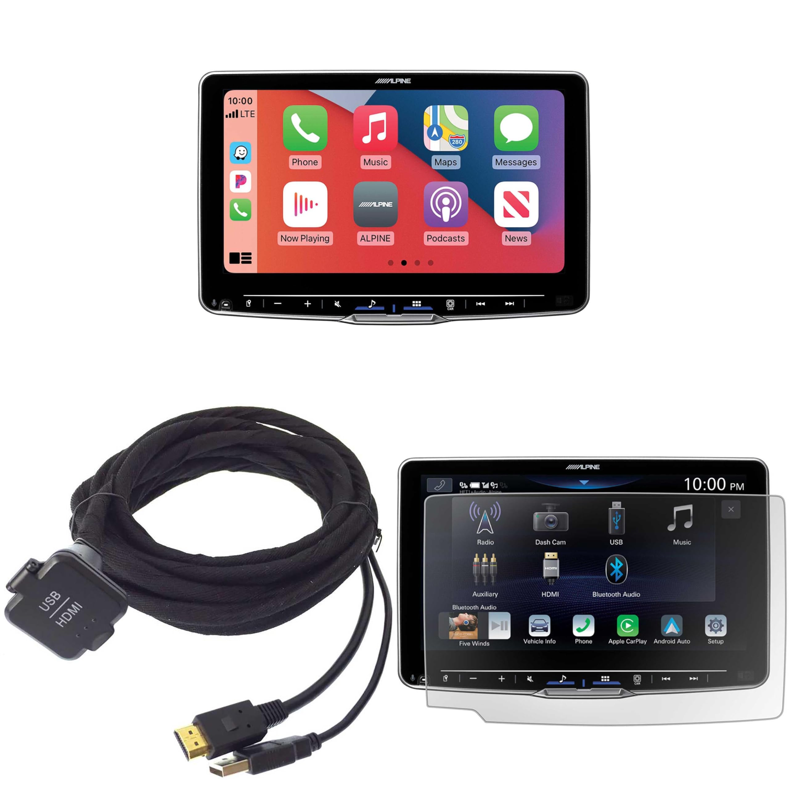 Amazon.com: Alpine Halo9 iLX-F509, KCU-315UH USB/HDMI Extension