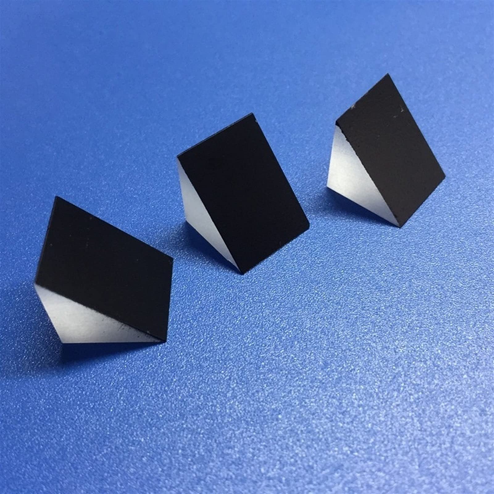 NUJA 3 STÜCKE 15MM SOSCELESS RECHT Winkel TOTAL Seine Reflection Laser DETEKTION -Spiegel für optischem Glas Dreieckiger Prisma
