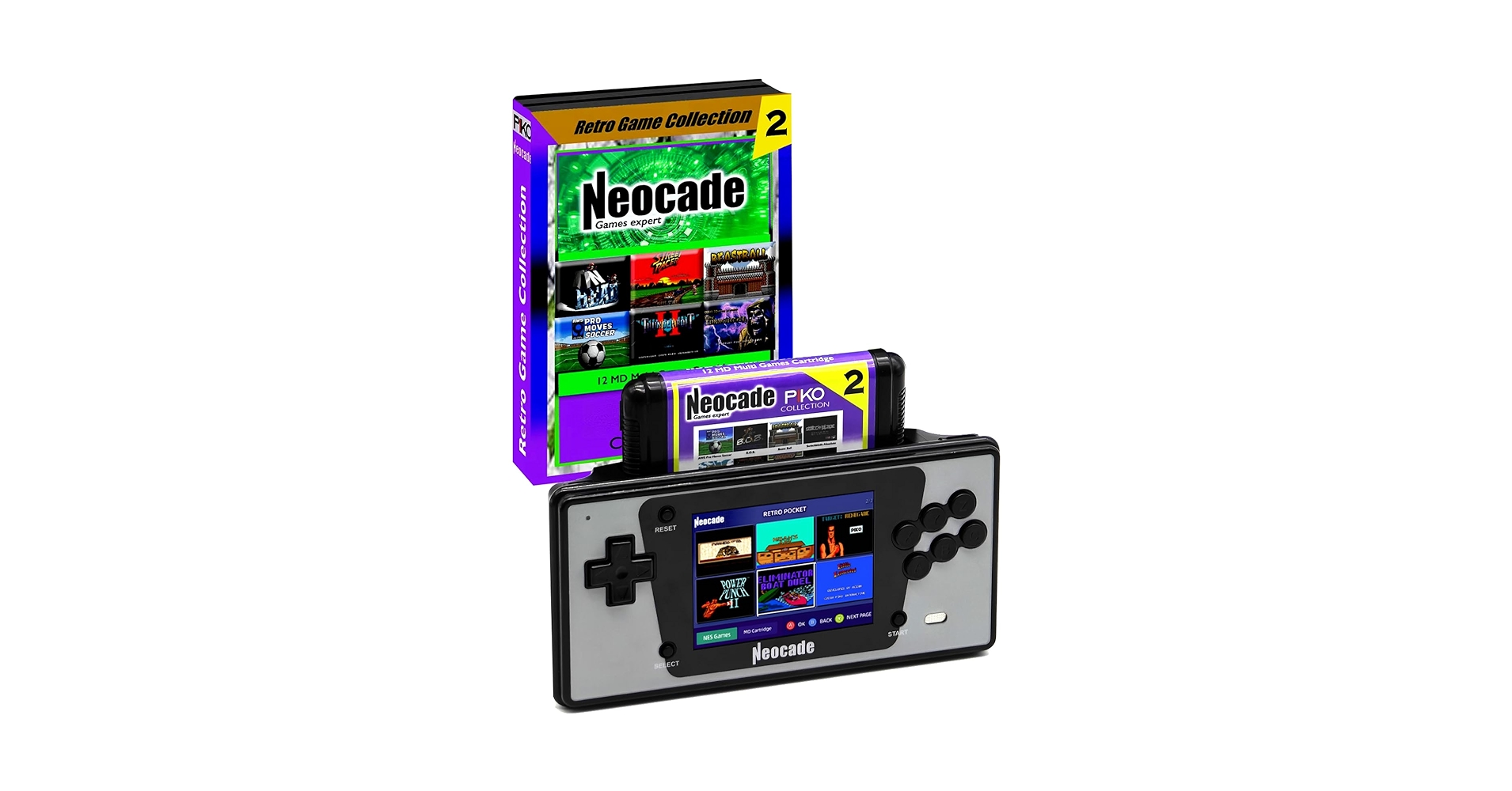 Amazon.co.jp: NEOCADE ポケット レトロゲーム機 メガドライブ用