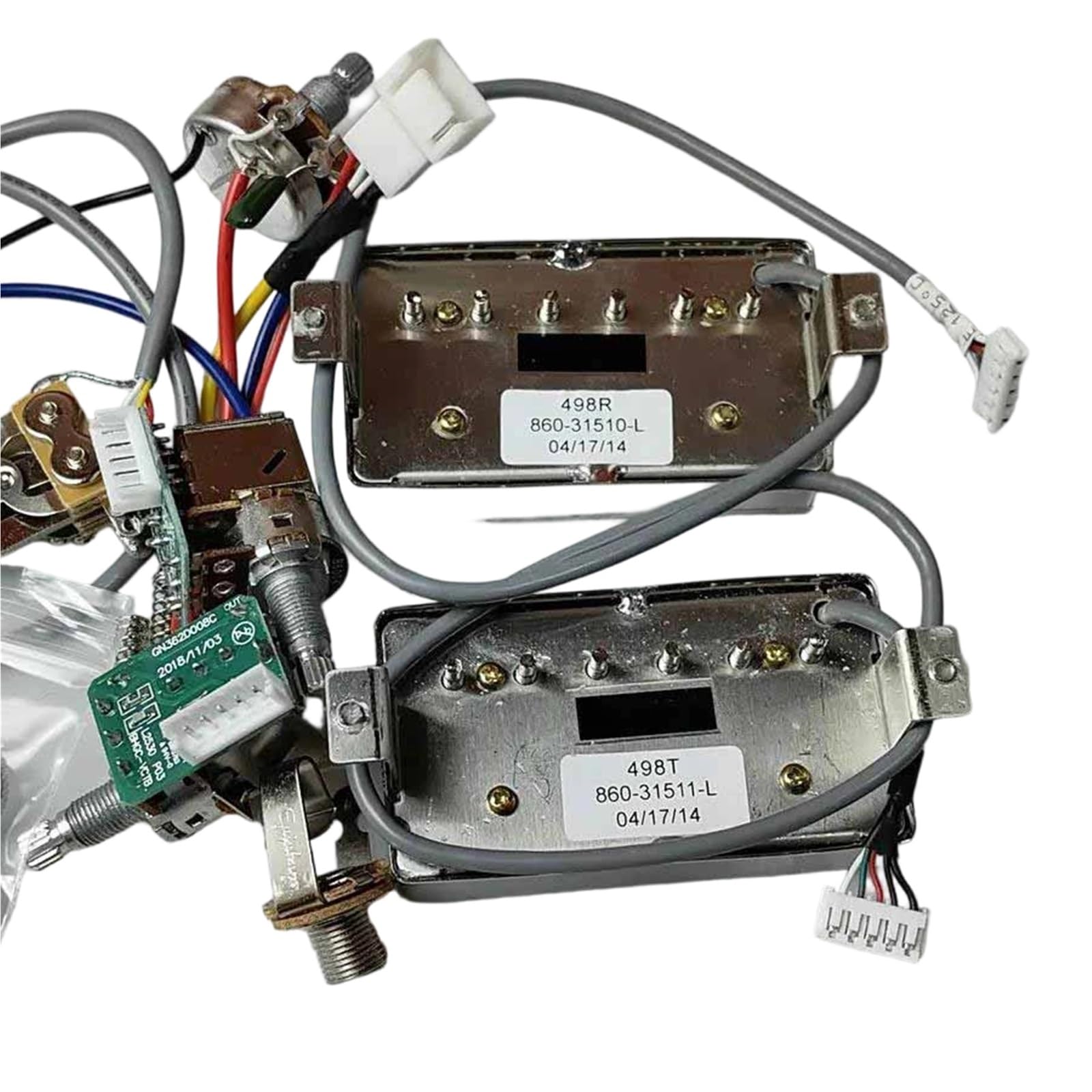 Przetwornik Do Gitary Elektrycznej Przetwornik Gitarowy Humbucker Alnico V | Złota obudowa z szybkozłączami wiązki przewodów Pro(Gold)