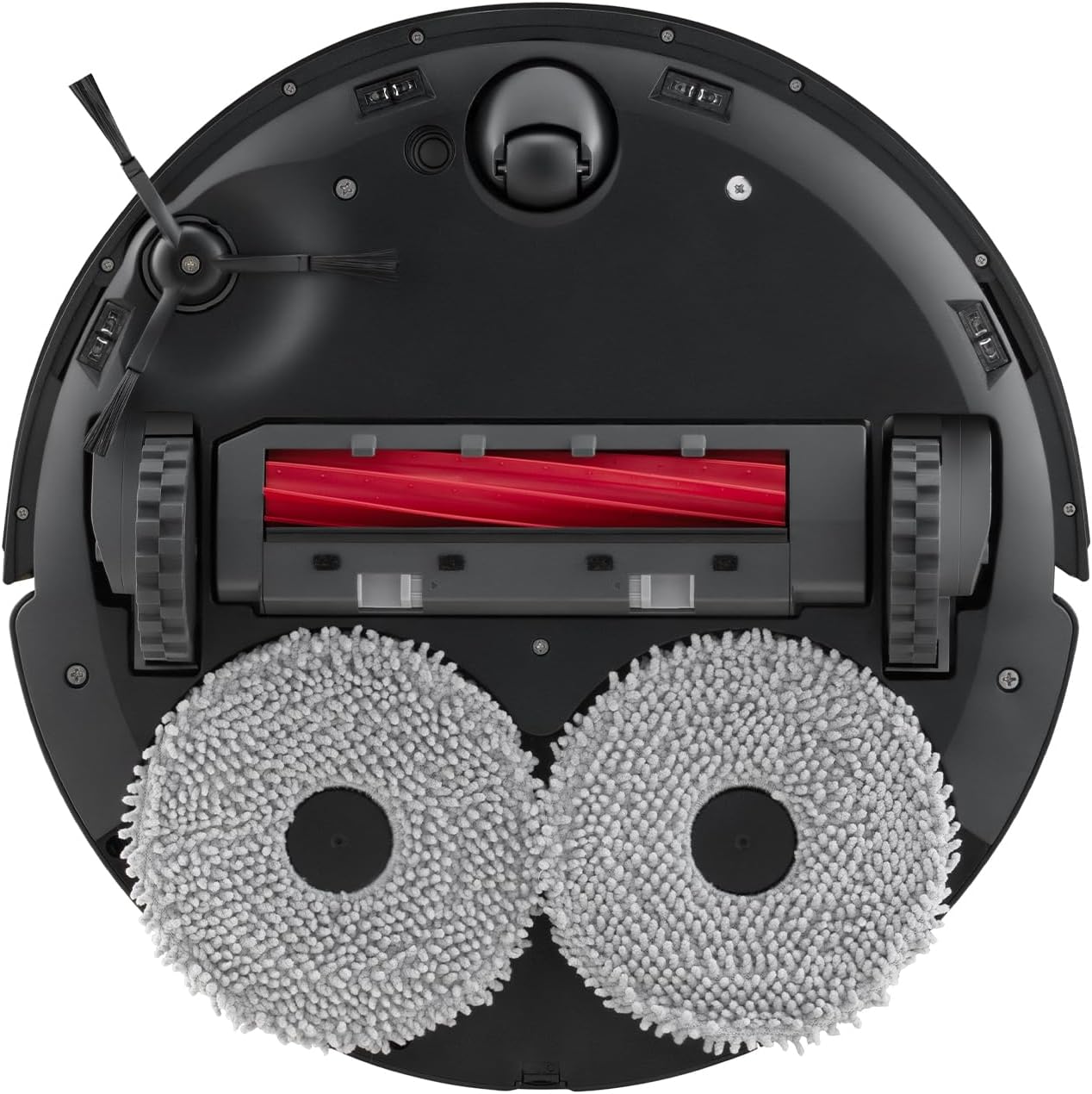 roborock Rubber Main Brush Cover Replacement for Q Revo, Qrevo MaxV, Roborock Qrevo S, and Q Revo Pro QV 35A Robot Vacuum Cleaner, Roller Brush Cover Accessories Parts (Black)
