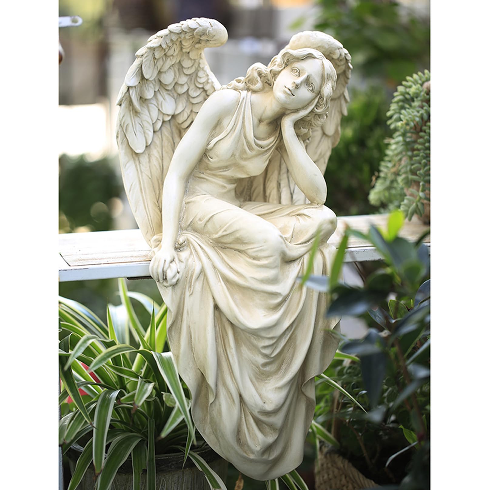 ギリシャ コラム コロン 置物 エンジェル オブジェ アンティーク クラシック Amazon.co.jp: ガーデンオーナメント ギリシャ神話 樹脂工芸品