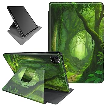 for iPad Pro 13 inch Case 2024 M4 360 Rotating Degree Stand Smart Cover with Auto Wake/Sleep Case for iPad Pro 13 inch 7th Generation 2024 Release - Forest Green