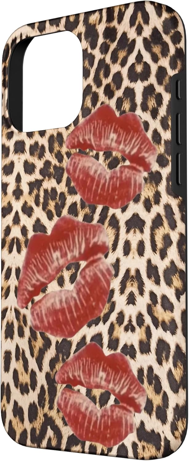 Cheetah Print kiss Case for iPhone 16 Pro Max