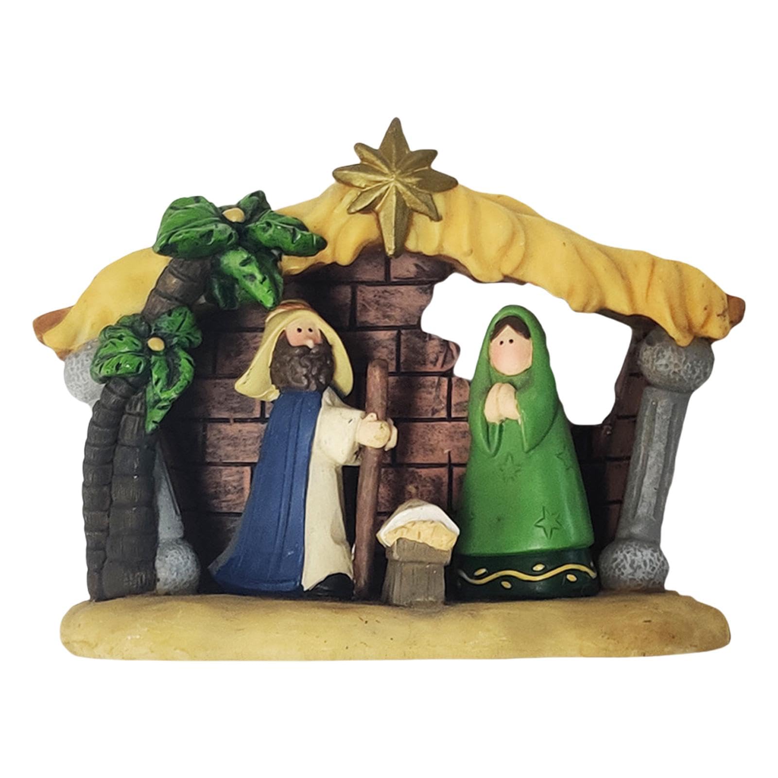 Amazon.co.jp: 聖母マリア像、樹脂製聖母マリア、キリスト降誕シーンの