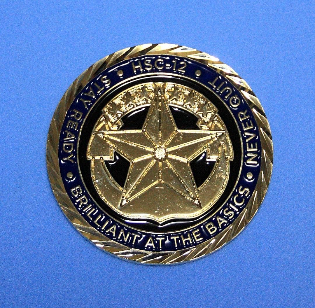 貴重、非売品、在日米軍HSC-12司令名前入り贈呈用の指揮官2022 ブルー】 貴重、非売品、在日米軍HSC-12司令名前入り贈呈用の指揮官