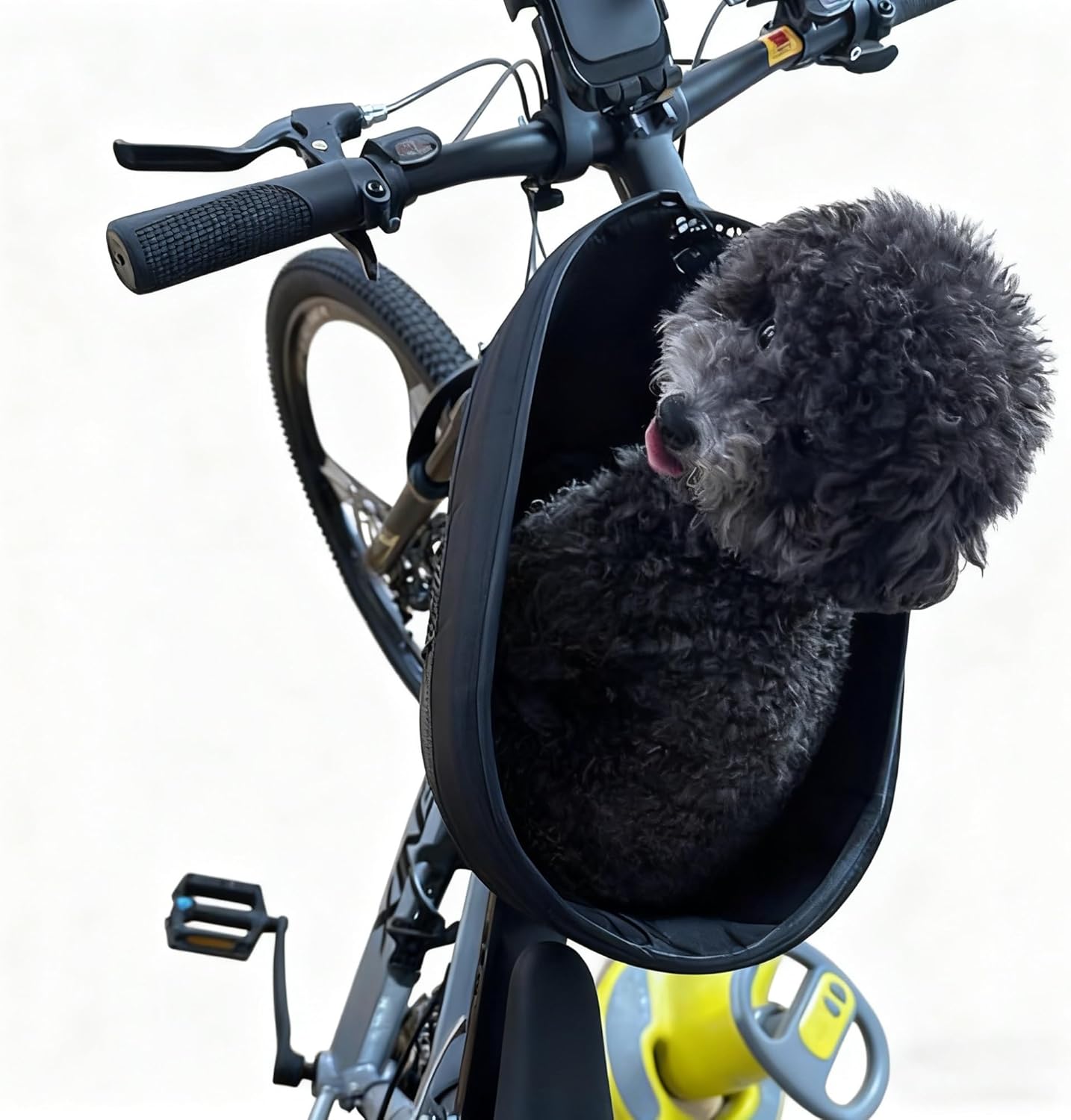 Dog Bike Basket Seat, Secure Pet Carrier for Bicycle, Lightweight and Easy to Install