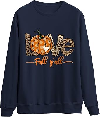 Tegoprints Funny Unisex Thanksgiving Tops Fall Sweatshirt for Men and Women