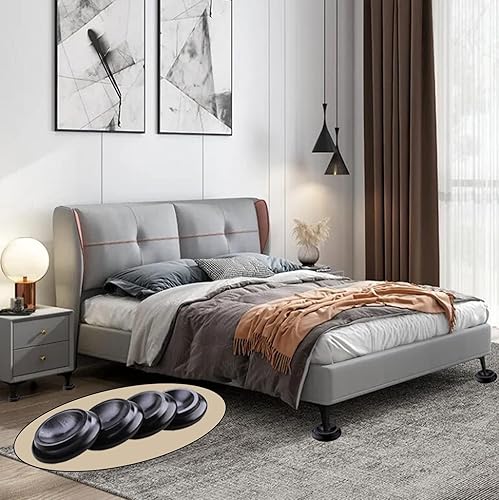 Vista 6 de 4 piezas de tazas verticales de madera maciza para piano, tazas para muebles, sofás, camas, sillas, ruedas, almohadillas de fieltro antideslizantes