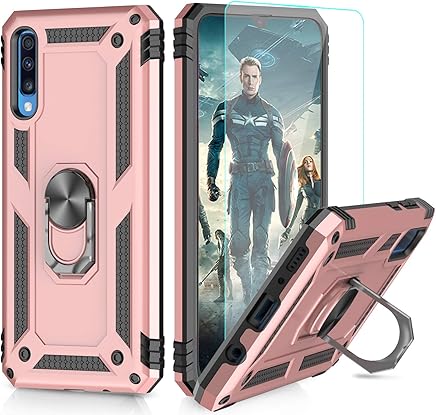 LeYi Funda Samsung Galaxy A70 Armor Carcasa con 360 Anillo iman Soporte Hard PC y Silicona TPU Bumper antigolpes Fundas Carcasas Case para movil Samsung A70 con HD Protector de Pantalla,Oro Rosa LeYi Funda Samsung Galaxy A70 Armor Carcasa con 360 Anillo iman Soporte Hard PC y Silicona TPU Bumper antigolpes Fundas Carcasas Case para movil Samsung A70 con HD Protector de Pantalla,Oro Rosa
