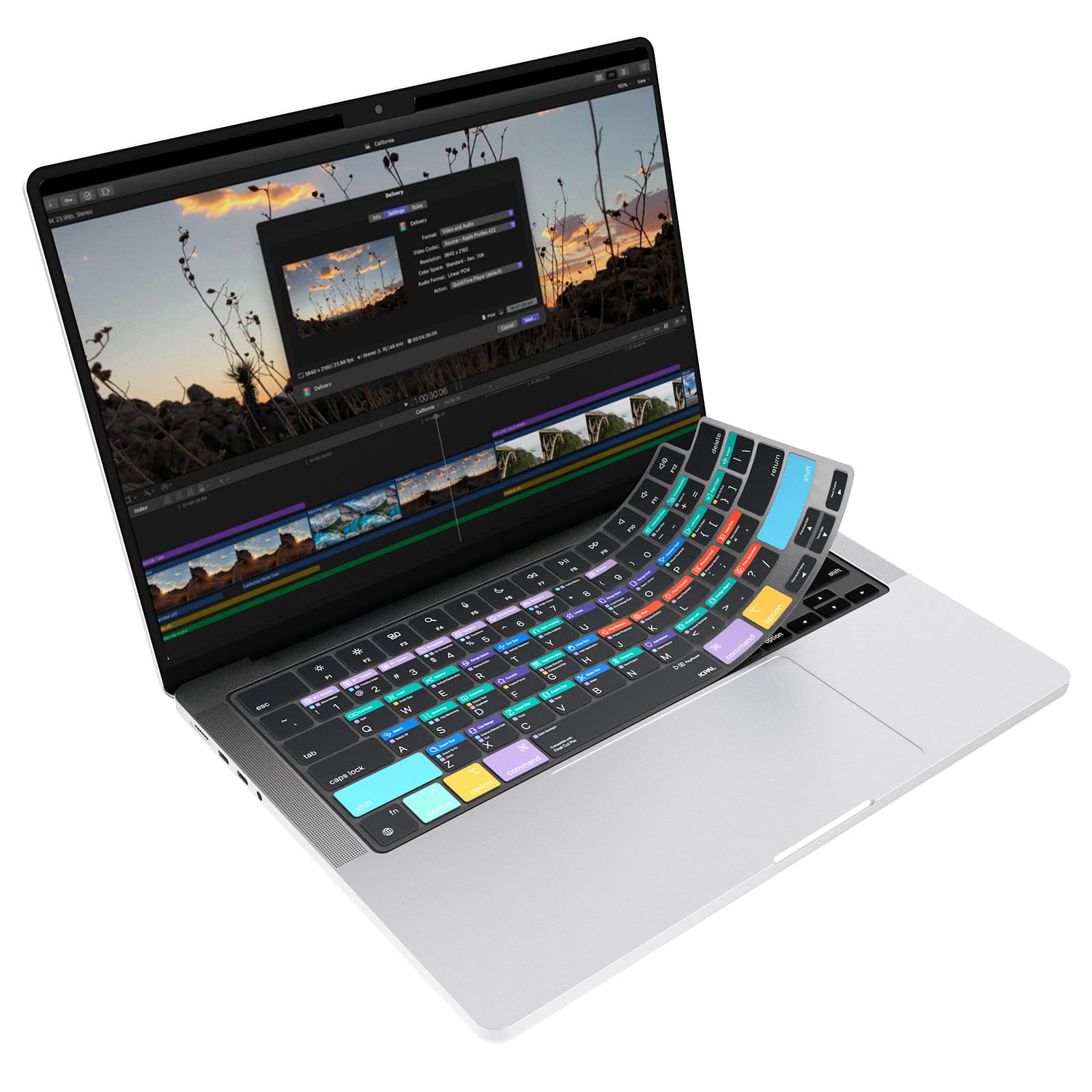 Apple MacBook Pro 202013インチFinal Cut Pro Amazon.com: JCPal Final Cut Pro Shortcut Guide Keyboard Cover for