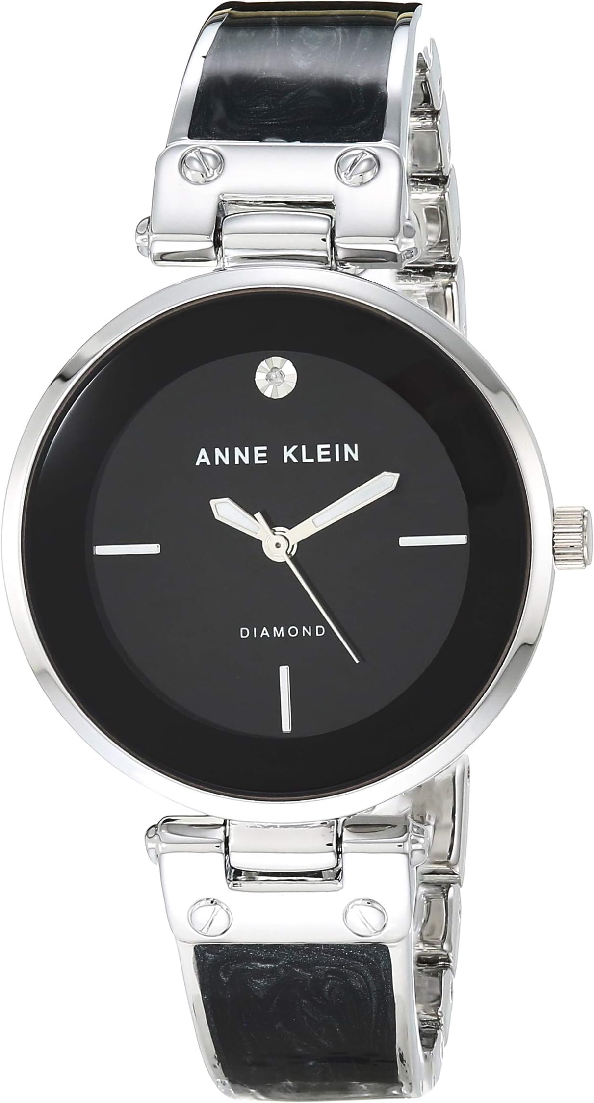 Anne Klein Women's Diamond-Accented Dial Bangle Watch