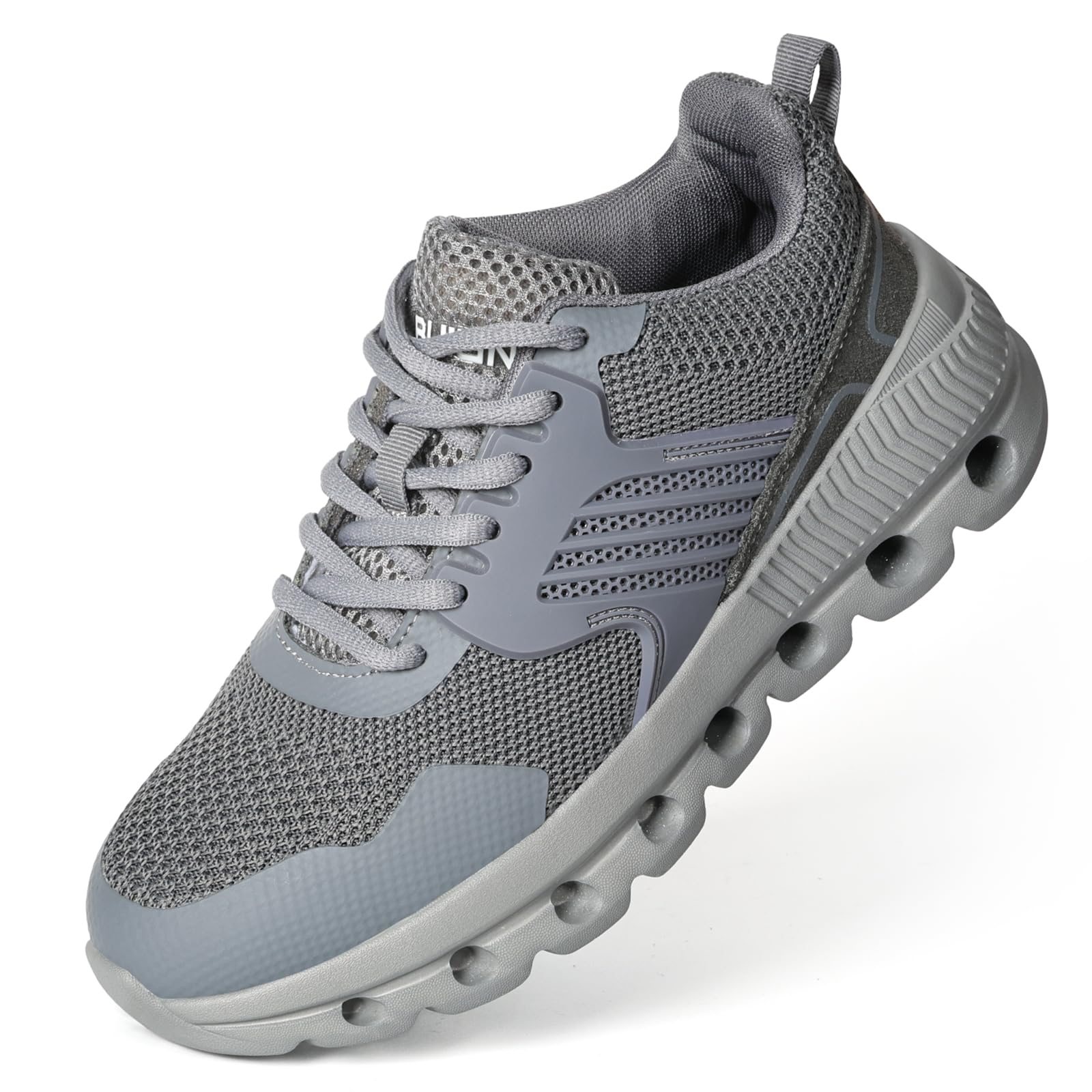 Furuian Sicherheitsschuhe mit Stahlkappe für Damen, Stahlkappenschuhe für die Arbeit, bequeme Damen-Arbeitssicherheit, Sneaker, leichte Arbeitsschuhe mit Stahlkappe für Damen