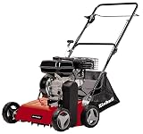 Einhell GC-SC 4240P Petrol Scarifier For Lawns - 4.2 Kw, 4-Stroke Engine, Ball-Bearing Cutting Unit with 18 Steel Blades, 8-Level Scarifying Rake Depth Adjustment - Lawn Scarifier Petrol