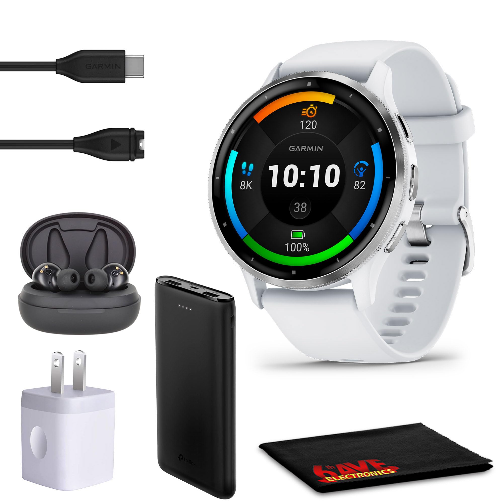 その他 GARMIN - GARMIN VENU 3 WHITESTONE/SILVER Garmin Venu 3 GPS Smartwatch 45 mm Fiber reinforced polymer