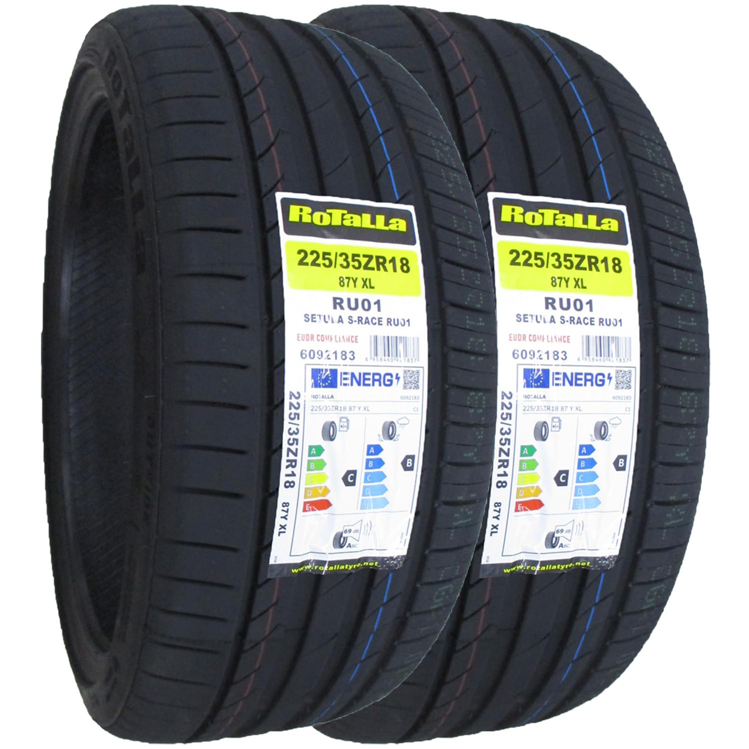 RotallaSETULLA S-RACE RU01 195/45R16 バリ溝 Rotalla RU01