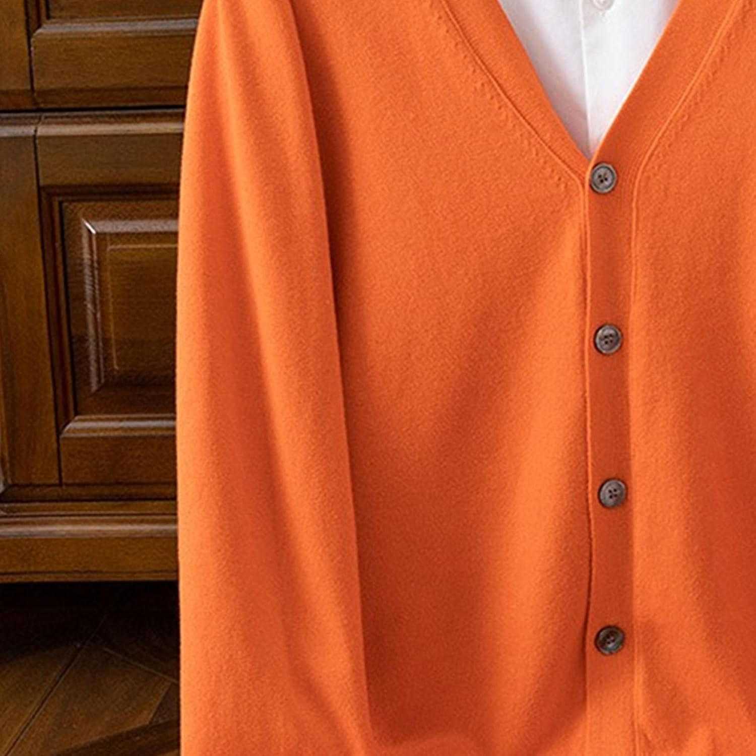 Men's Cardigan Sweaters Long Sleeve Cable Knit Cardigans Slim Fit Casual Button Down Ribbed Sweaters Outerwear