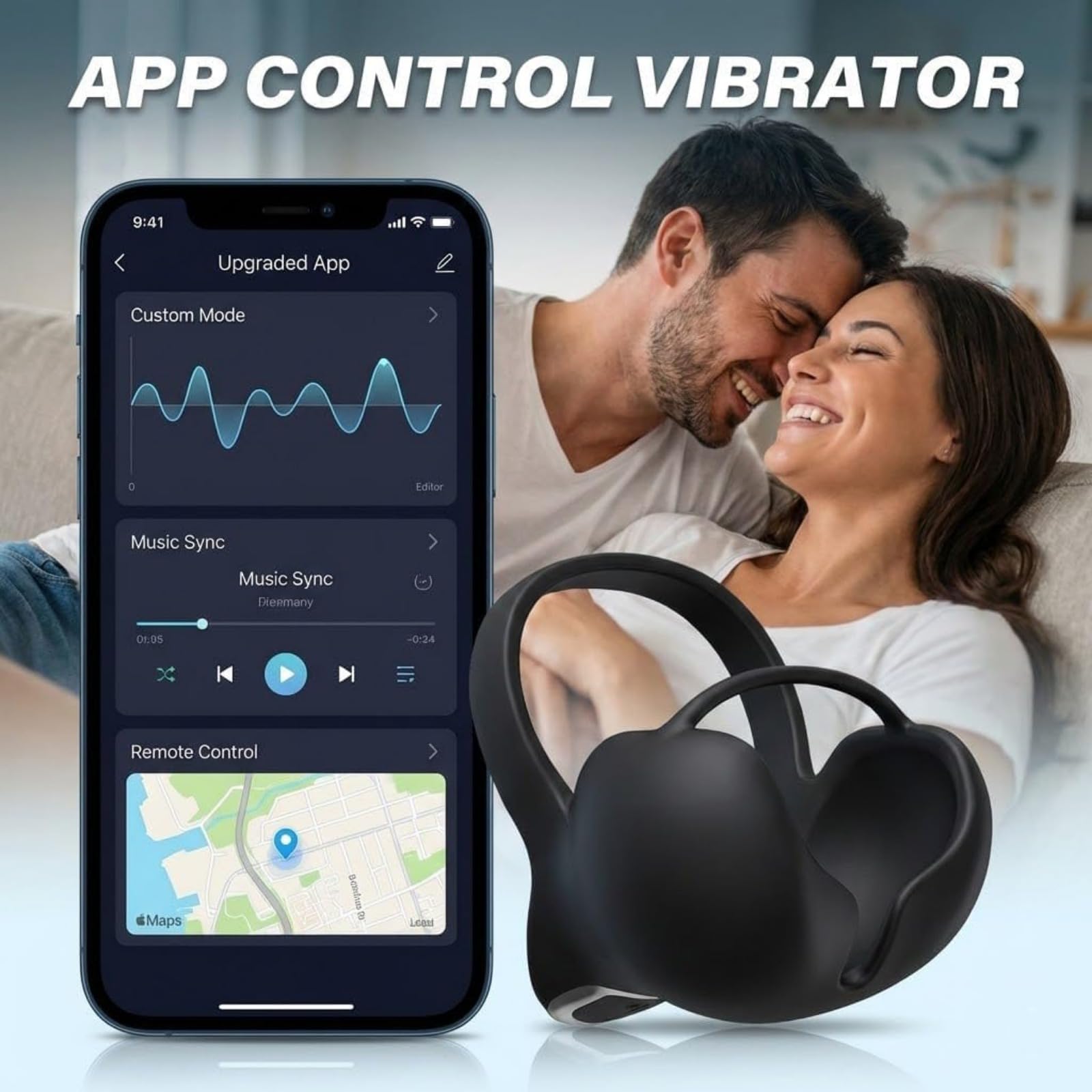 Upgrade Apex Drive Pro for Men, 5-in-1, IPX7, App/Remote Control, Apex Drive Pro, for Men's Daily Vitality & Relaxation (C,App Control) — view 2