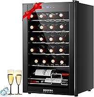 Vista 1 de BODEGACOOLER Mini Refrigerador de 24 Botellas para Dormitorio, Refrigerador de Vino con Compresor para Hogar y Cocina, Enfriador de Vino con Control