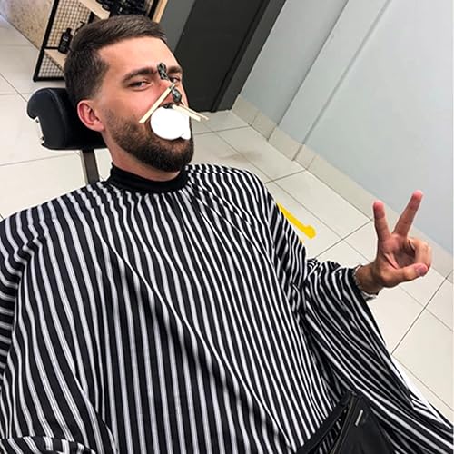 Miniatura 8 de Capa de corte de pelo para adultos, capa de pelo para corte de cabello, capas de corte de pelo para peluquería, tiras de cuello, juego de 100 piezas