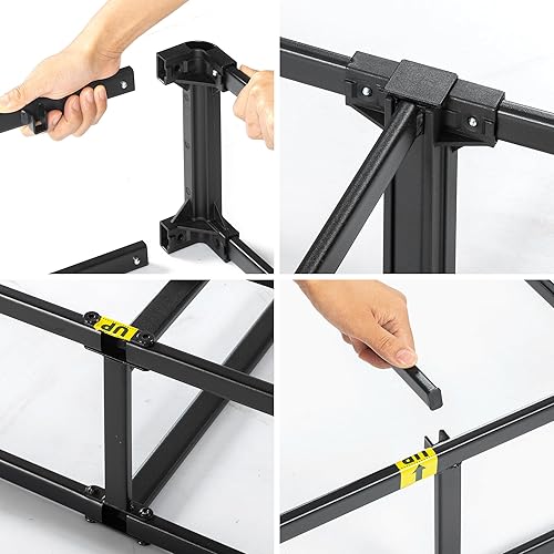 Miniatura 46 de Sommier inteligente de 7 pulgadas Zinus / base de colchón / estructura de acero fuerte / armado fácil requerido, Acero