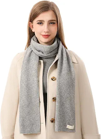 100% Pure Mongolian Cashmere Scarf for Women & Men - Soft, Lightweight, Warm Winter Wrap with Gift Box