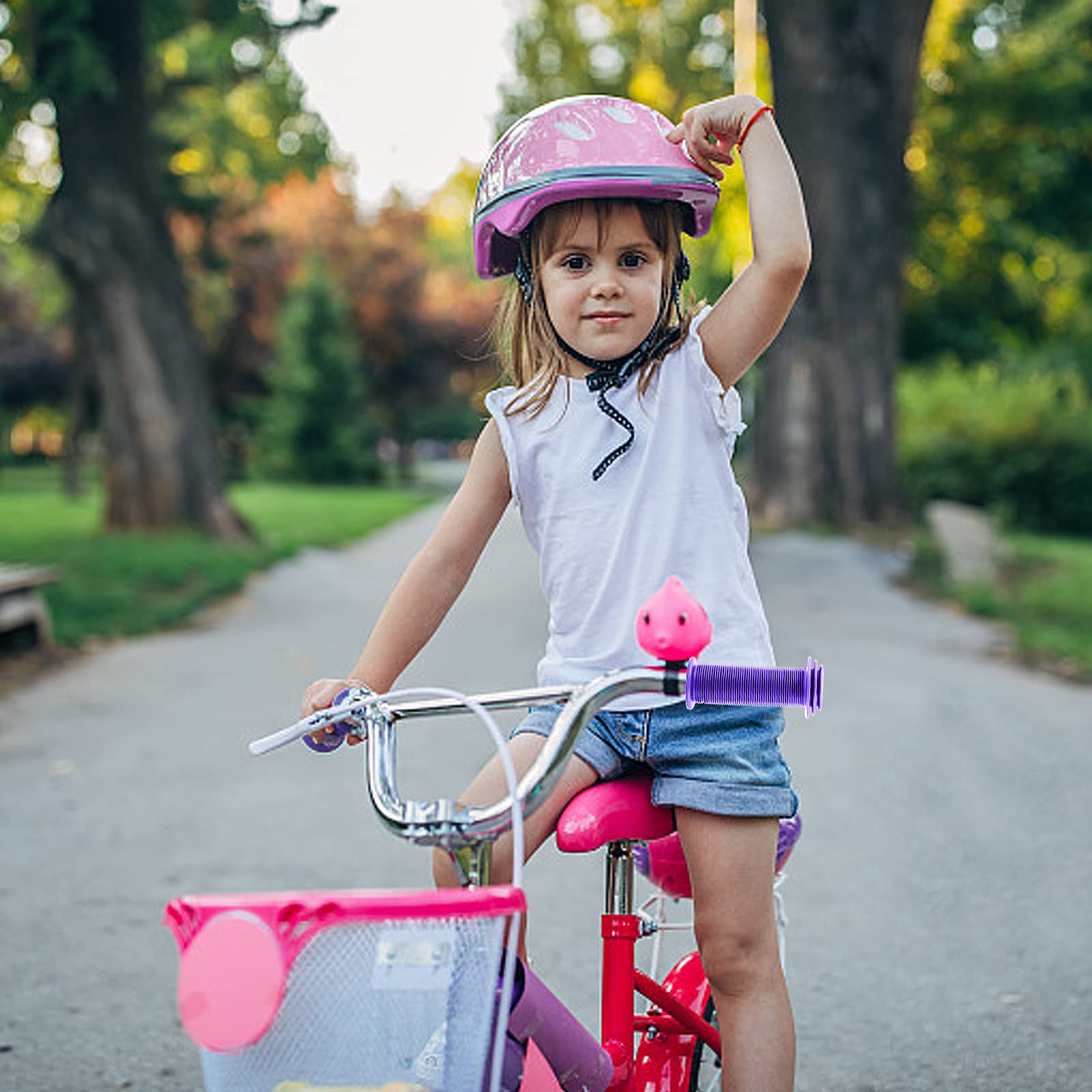 Poignées De Vélo Enfant P4B – Kraton Doux, 22 Mm, 115 Mm, Anti-dérapantes, Sans Phtalates, Avec Protection Latérale
