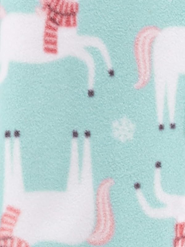 Simple Joys by Carter's Baby and Toddler Girls' 3-Pack Loose Fit Fleece Footed Pajamas by Simple Joys by Carter's - Image 2