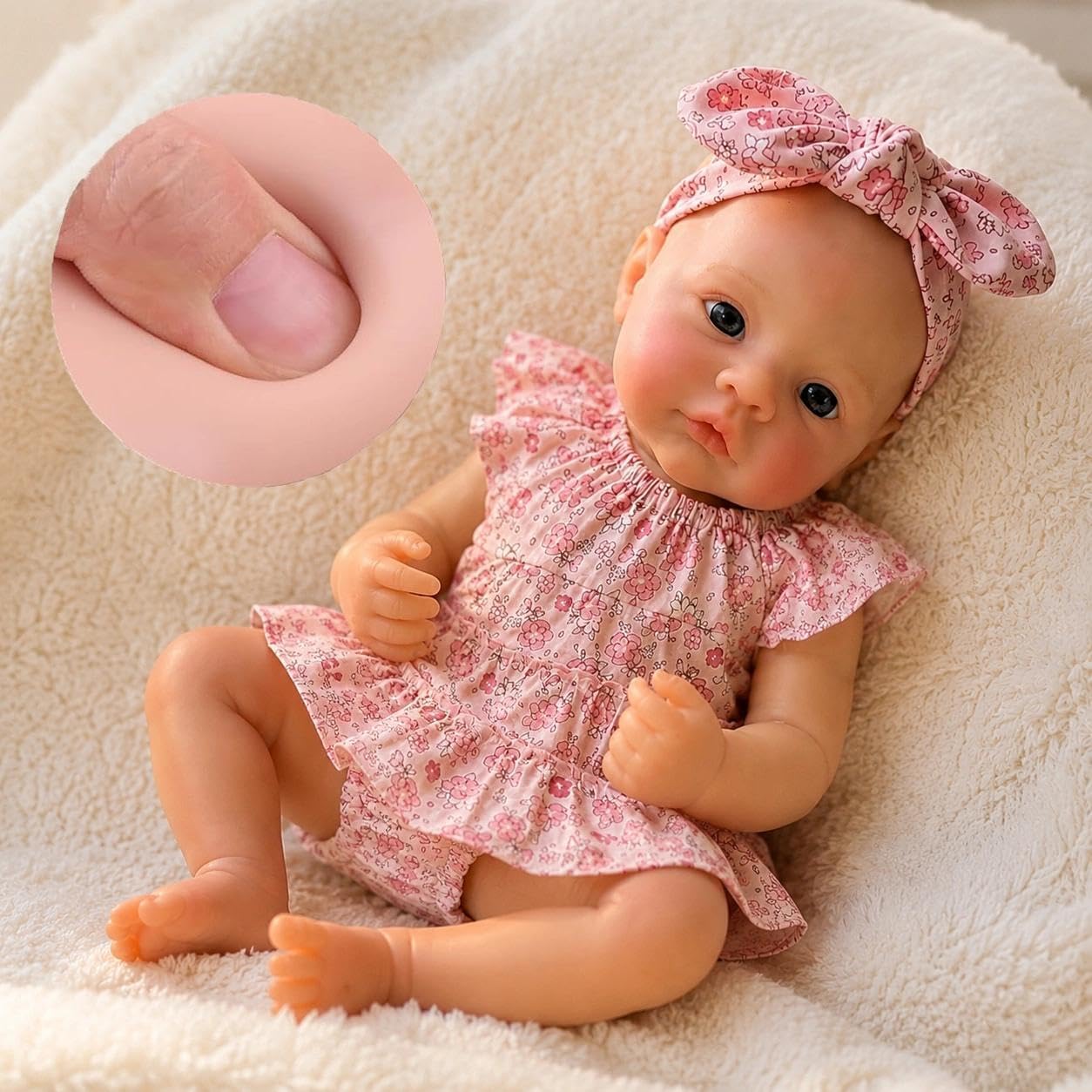 Zero pam Reborn Baby Dolls Silicone Full Body 18 Inch Life Like Baby Dolls That Look Real, Soft Reborn Toddler,Babies Doll with Accessories for Kids 3+