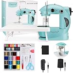 Magicfly Mini Sewing Machine for Beginner, Dual Speed Portable Sewing Machine with Extension Table, Light, Sewing Kit for Household, Travel