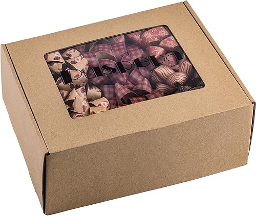 Miniatura 8 de RUSPEPA Surtido de lazos de regalo de Navidad de papel kraft, diseño rojo y negro para Navidad, vacaciones, cumpleaños, boda, baby shower, total de