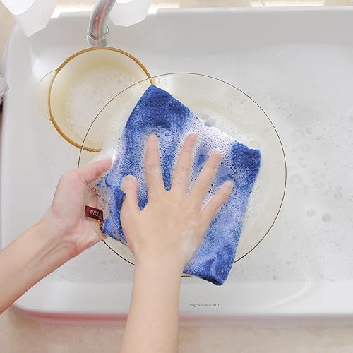 Miniatura 4 de Homaxy Paños de cocina de 100 % algodón, ultra suaves, absorbentes, de secado rápido, 12 x 12 pulgadas, paquete de 6, arándano