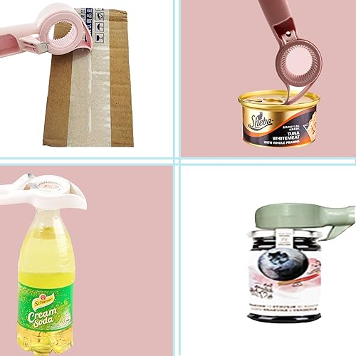 Miniatura 4 de 4 abrelatas multifunción abridor de botellas y cerveza abridor de botellas 4 en 1 bonito abridor de osos para ancianos niños y pacientes con