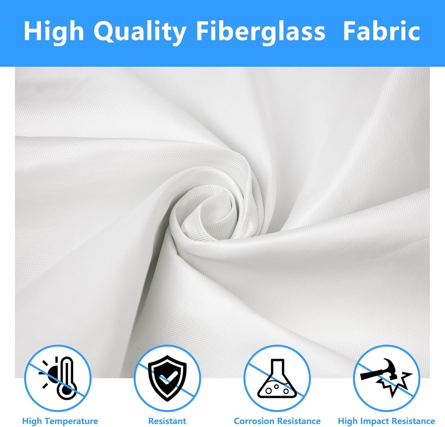 Fiberglass Cloth,3 Yard Fiberglass Fabric 6oz E-Glass Plain Weave Repair Cloth for Surfboard,Boat,RC Plane,Pool,Repair Work(39.3 x 108'')