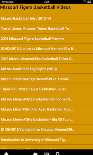 Missouri Basketball News(Kindle Tablet Edition)
