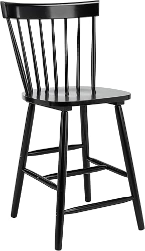 Miniatura 4 de Safavieh Home Collection Providence - Taburete negro para mostrador (24 pulgadas, juego de 2)