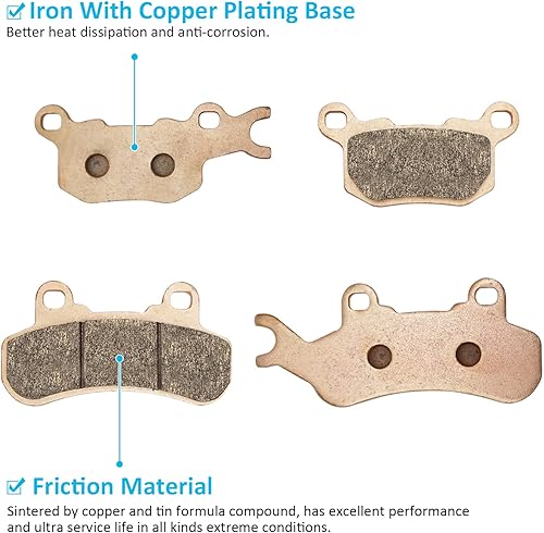 Miniatura 3 de Pastillas de freno delanteras traseras sinterizadas para Can-Am Defender HD7/HD8/HD9/HD10 2016-2022