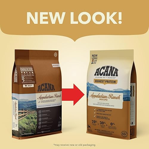 Miniatura 8 de ACANA Alimento seco para perros Highest Protein Ranch, Receta de carne de res, 25 libras