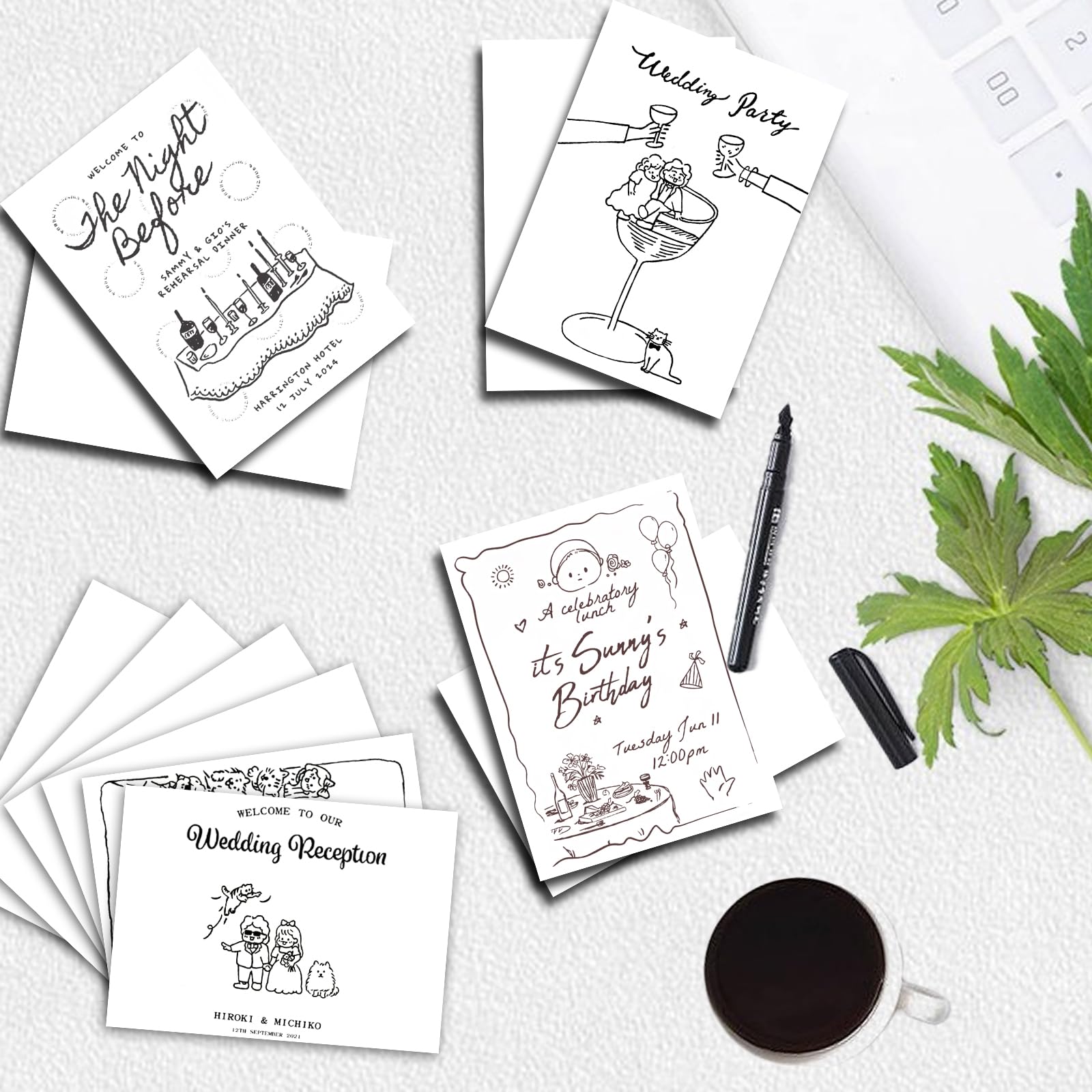 Hysiwen 50 hojas de cartulina blanca de 5 x 7 pulgadas, 250 g/m², papel de cartulina en blanco para hacer postales, tarjetas de invitación, tarjetas de felicitación, manualidades de papel o dibujo