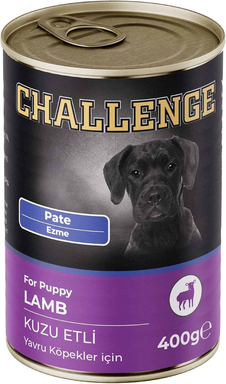 Challenge Konserve Yavru Köpek Kuzu Et Pate 400 gr
