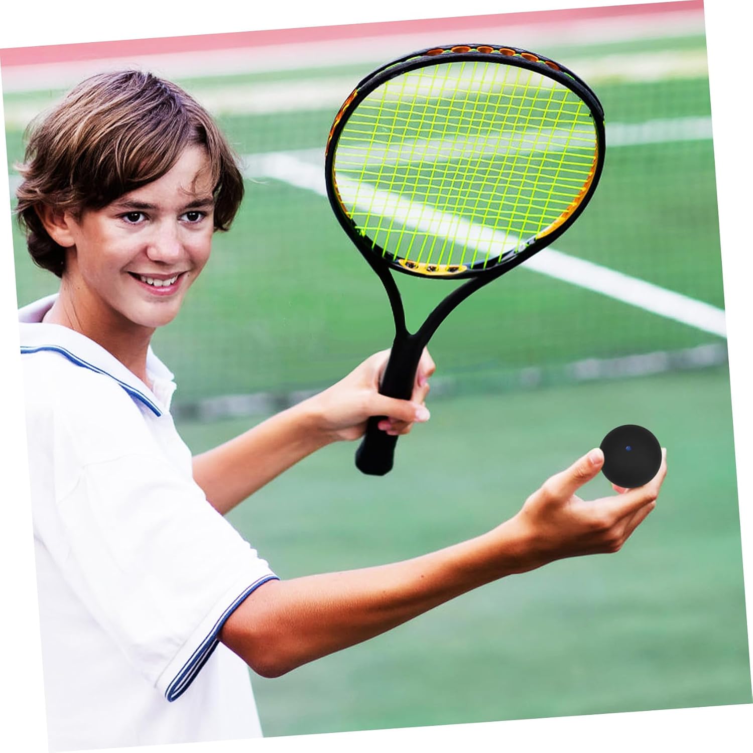 Single Blue Dot Squash Ball Training Balls High Elastic Rubber for Beginner Competition Practice Universal Squash Sport